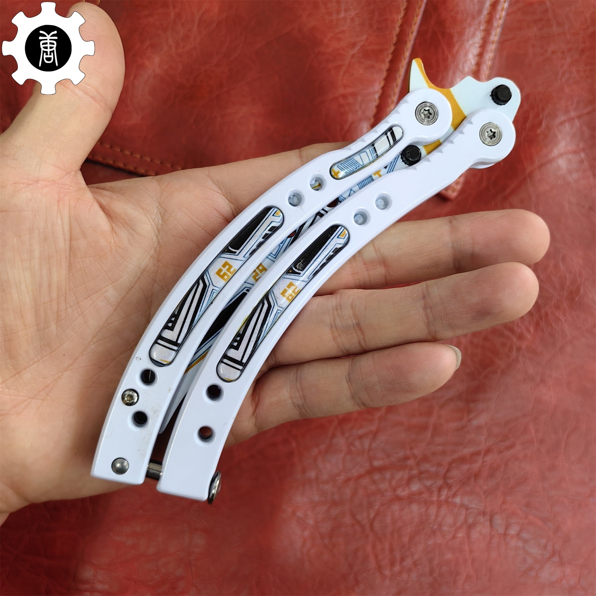 Game Butterfly Knife Heinlein Pattern Metal Balisong - Tophatter Daily Deals