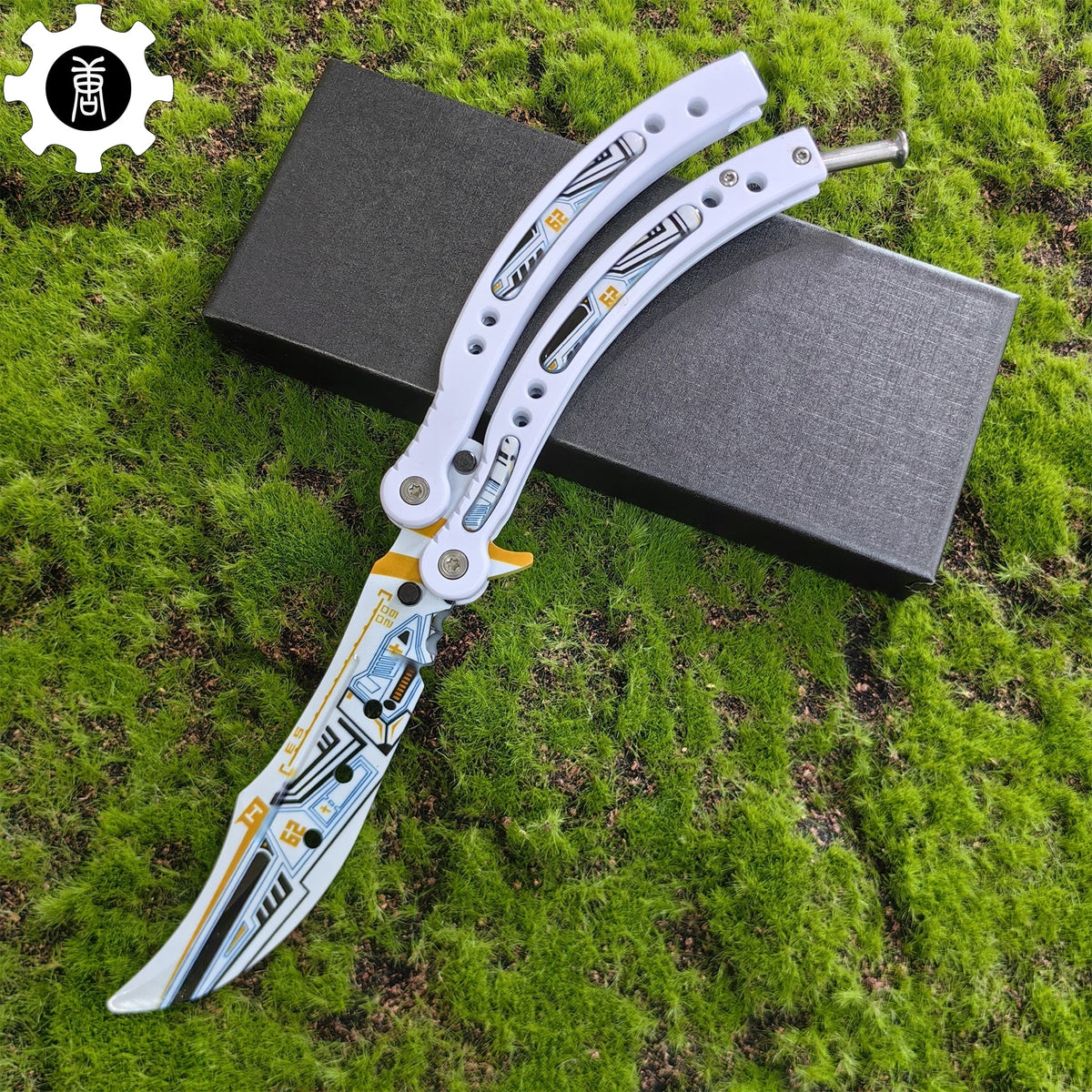 Game Butterfly Knife Heinlein Pattern Metal Balisong - Tophatter Daily Deals