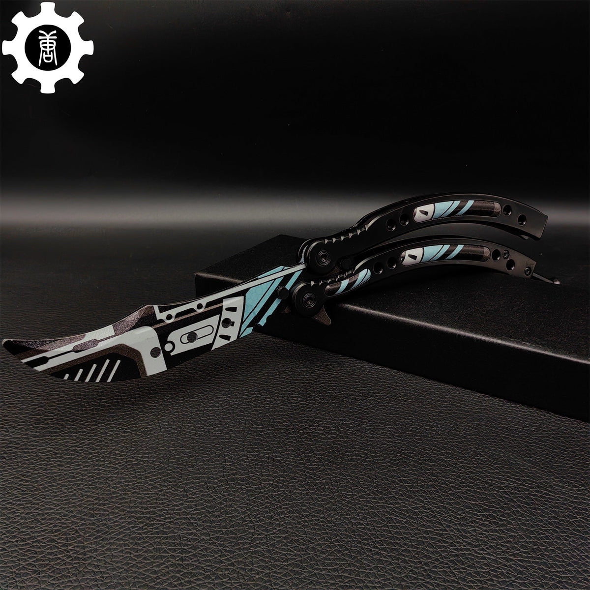 Metal Butterfly Knife Vulcan Pattern Balisong Game Prop - Tophatter Daily Deals