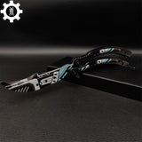 Metal Butterfly Knife Vulcan Pattern Balisong Game Prop - Tophatter Daily Deals