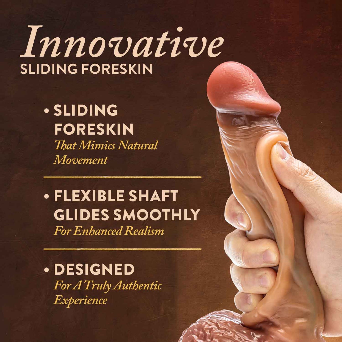 Renaissance Raphael – 9.5 Inch Realistic Sliding Foreskin Dildo > Dildos > Realistic Dildos - Tophatter Daily Deals