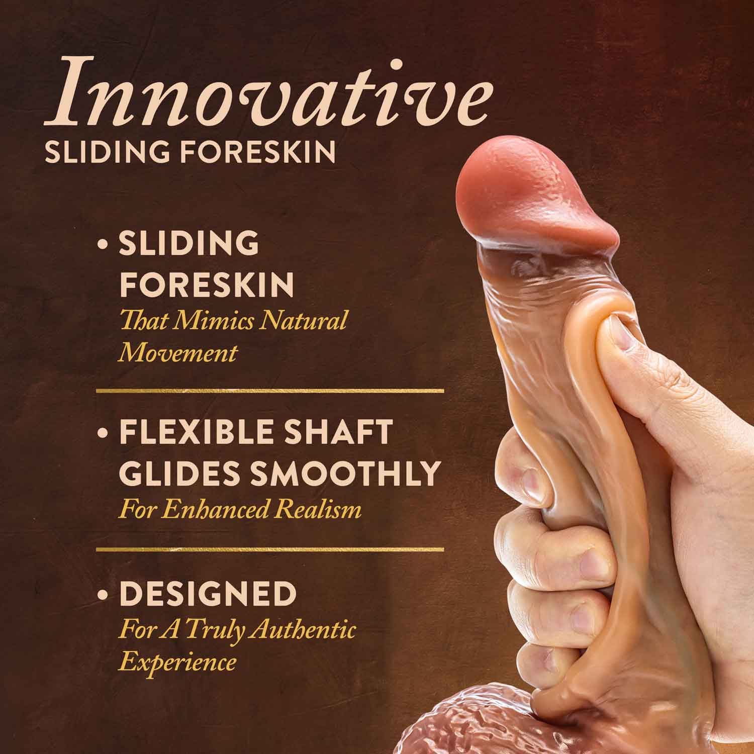 Renaissance Raphael – 9.5 Inch Realistic Sliding Foreskin Dildo > Dildos > Realistic Dildos - Tophatter Daily Deals