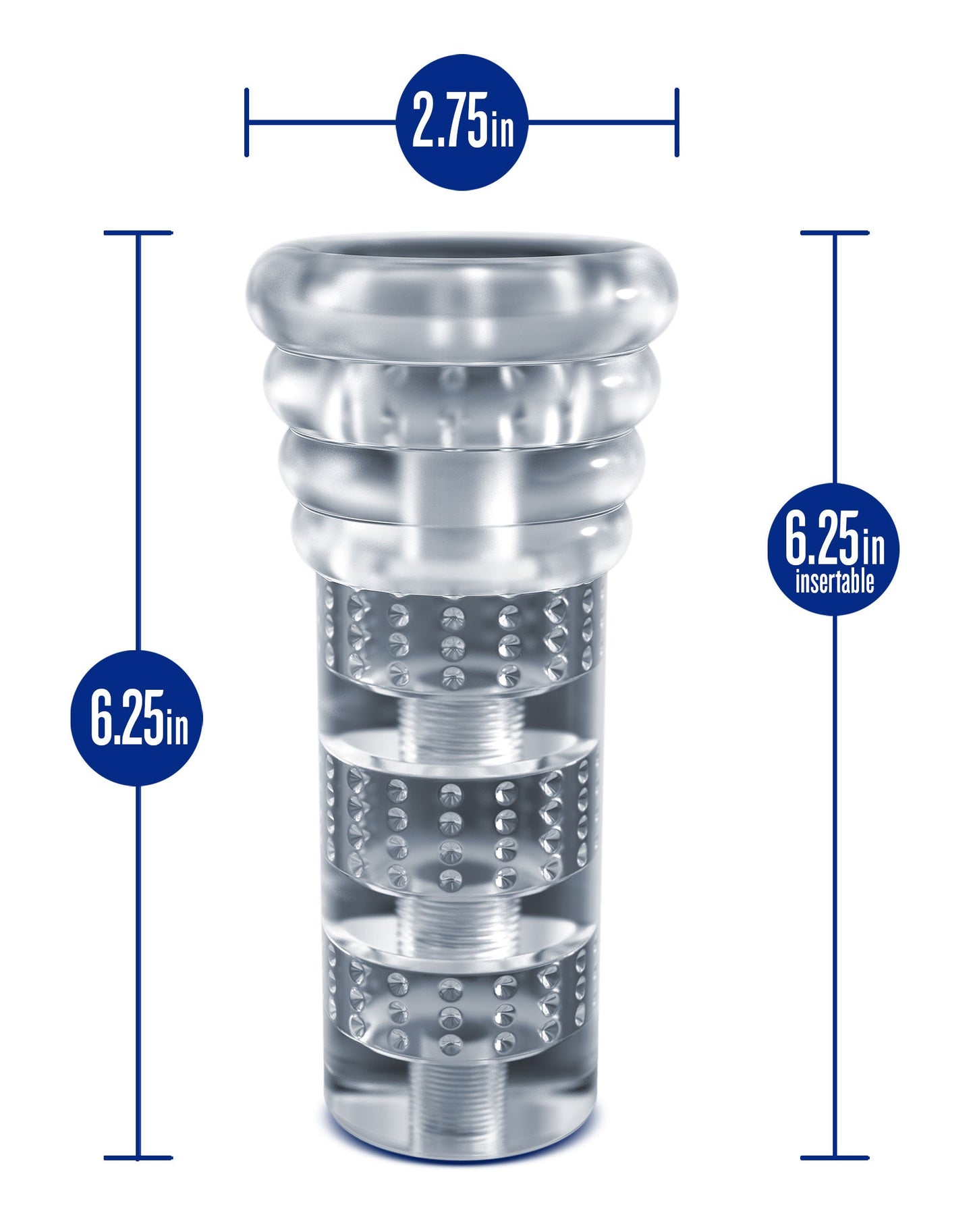 Rize Luz Clear Glow in the Dark Self-Lubricating Stroker > Sex Toys For Men > Masturbators > Manual - Tophatter Daily Deals