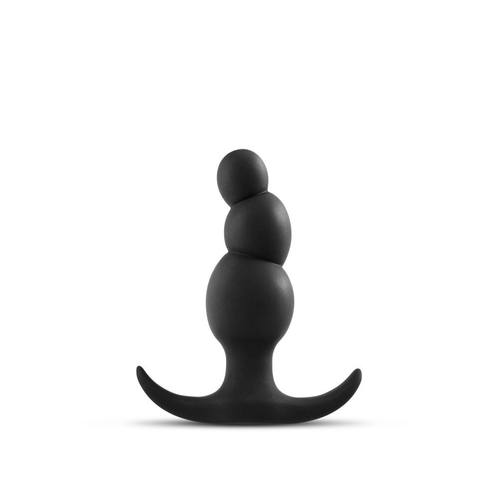 Anal Adventures Platinum Stacked Silicone 3.2 Inch Anal Plug Black > Anal Range > Butt Plugs - Tophatter Daily Deals