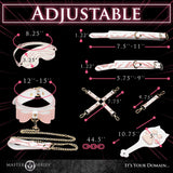 Pink Kitty Vegan Leather Bondage Set with Gold Rivet Details > Bondage Gear > Restraints - Tophatter Daily Deals