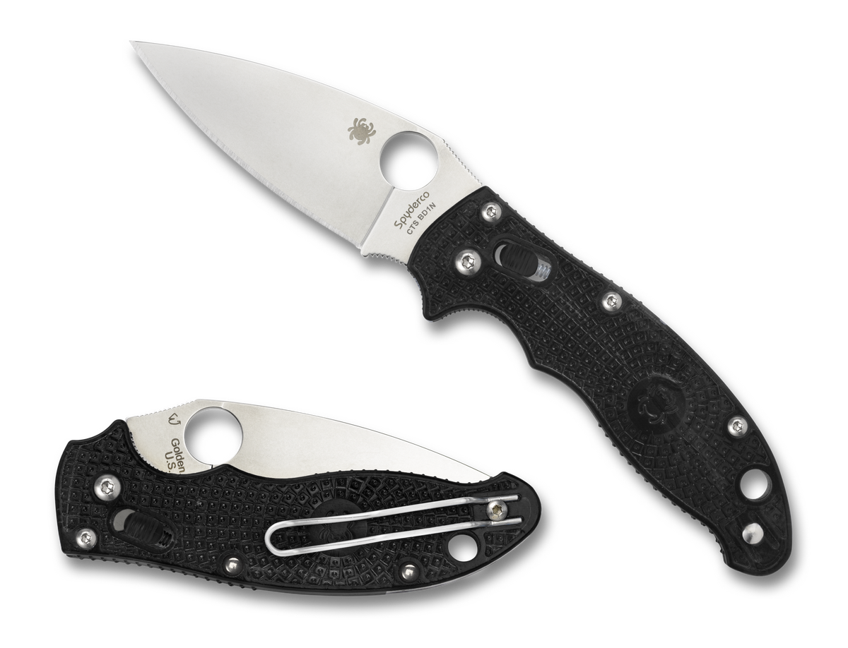 Spyderco Manix 2 Lightweight -CTS-BD1 Steel- Black FRCP - C101PBK2 Knives - Tophatter Daily Deals