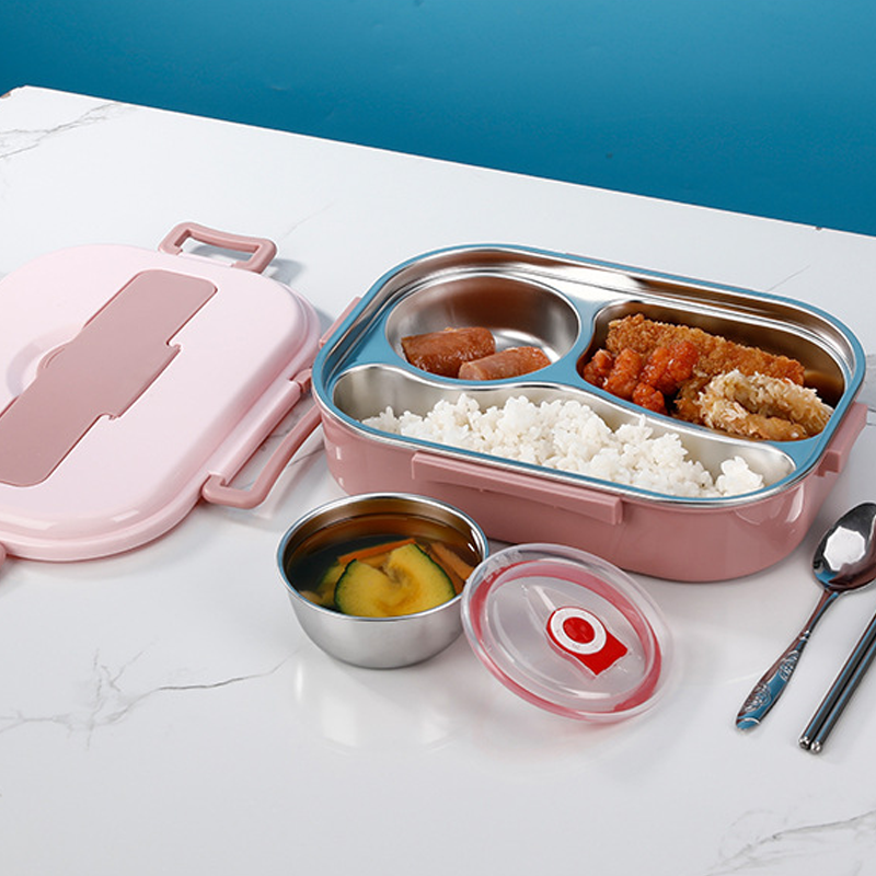 Thermal Lunch Box Stainless Steel Divided Bento Leakproof - Tophatter Daily Deals