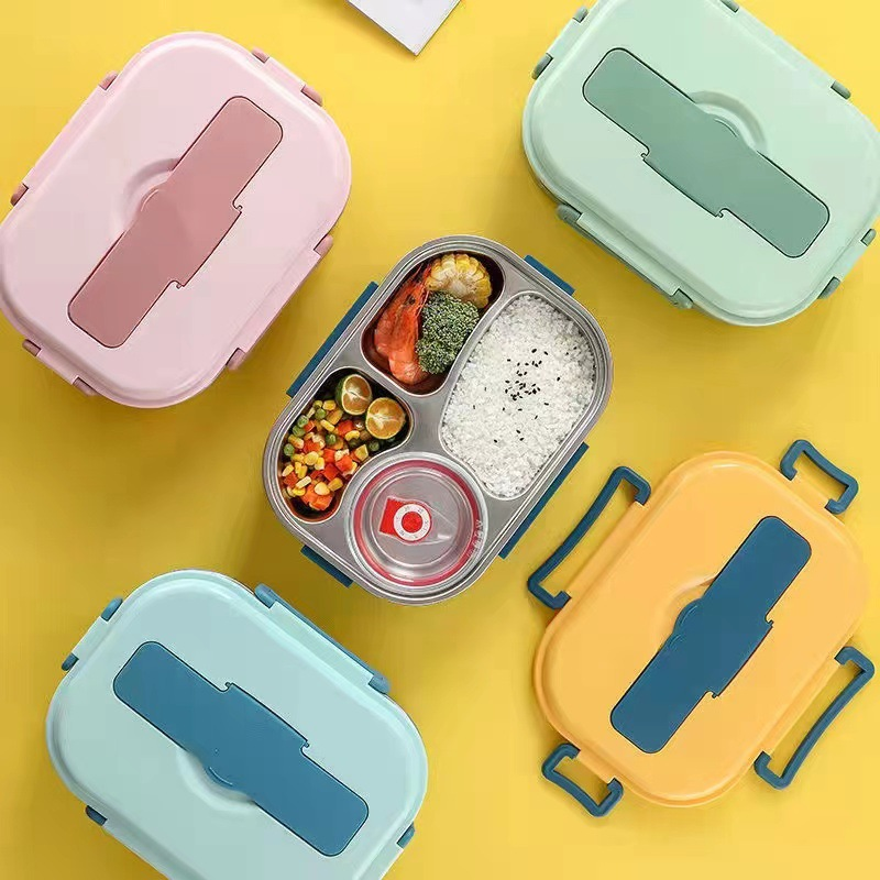 Thermal Lunch Box Stainless Steel Divided Bento Leakproof - Tophatter Daily Deals