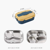 Thermal Lunch Box Stainless Steel Divided Bento Leakproof - Tophatter Daily Deals