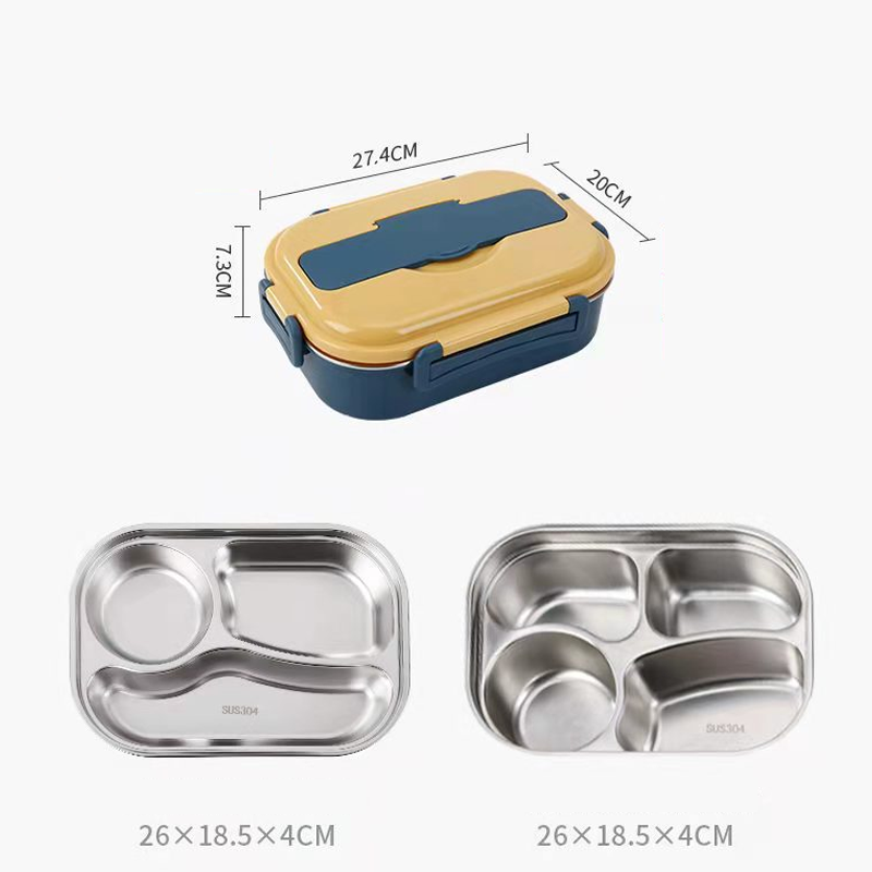 Thermal Lunch Box Stainless Steel Divided Bento Leakproof - Tophatter Daily Deals