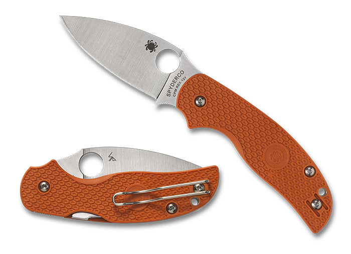 Spyderco Sage 5 - Burnt Orange FRN - CPM-REX 121 Steel - C123BORP Knives - Tophatter Daily Deals