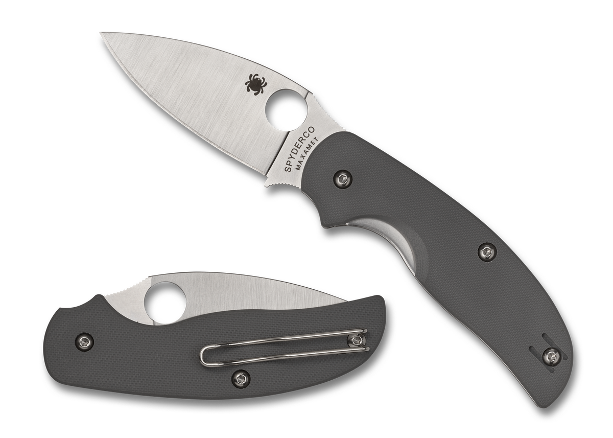Spyderco Sage 1 - Liner Lock - Maxamet Steel- Cool Gray G10 - C123GPGY - CLOSEOUT Knives - Tophatter Daily Deals
