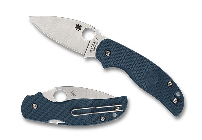 Spyderco Sage 5 - Cobalt Blue FRN - CPM-SPY27 Steel - C123PCBL Knives - Tophatter Daily Deals