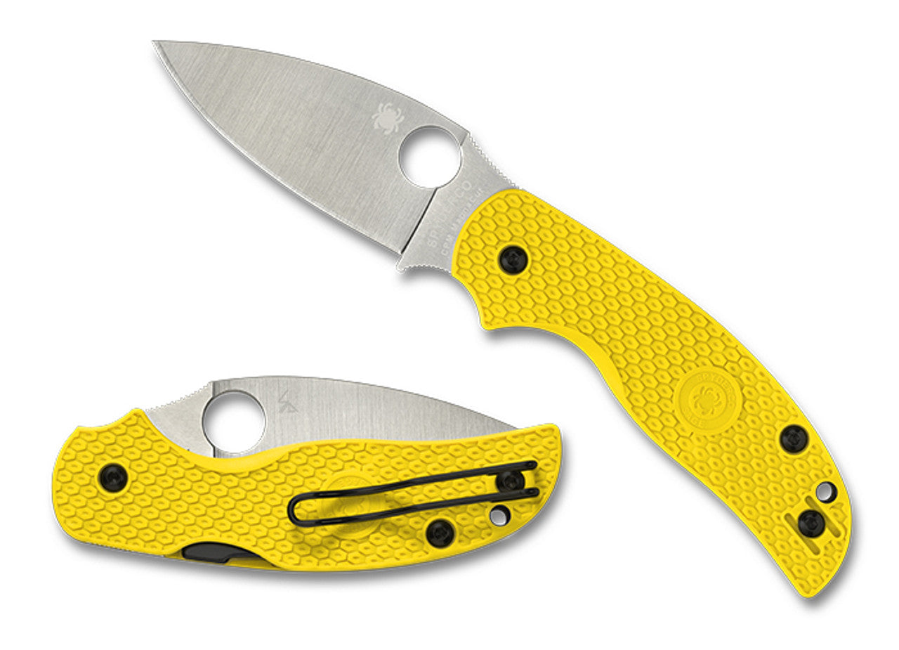 Spyderco Sage 5 Salt - Yellow FRN - CPM-Magnacut - C123PYL Knives - Tophatter Daily Deals