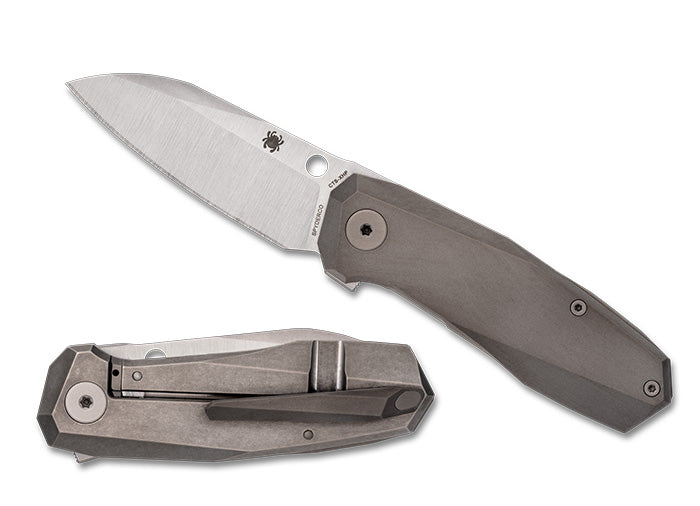 Spyderco Techno 3 - Titanium Handle - CTS-XHP Blade - C158TIP3 Knives - Tophatter Daily Deals