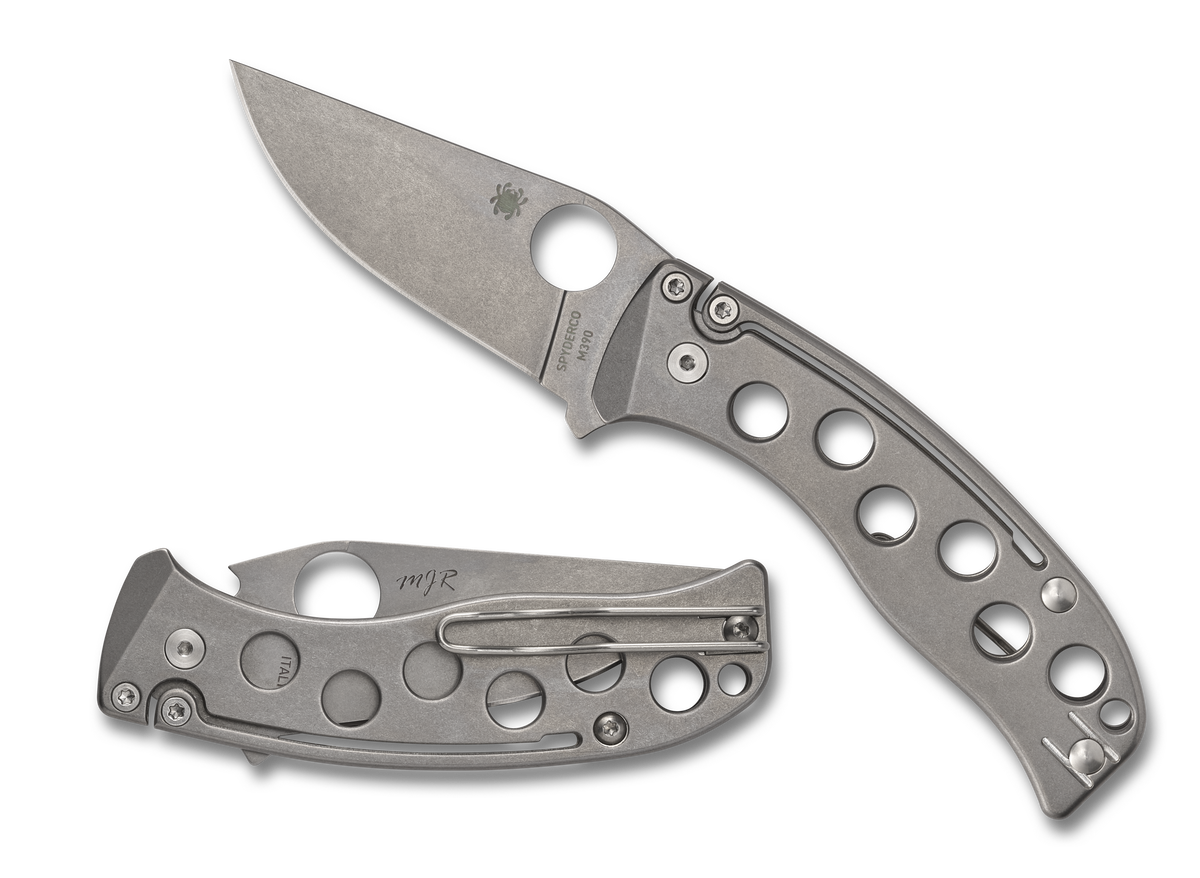Spyderco PITS Folder - Sprint Run - Slip Joint - M390 Steel - Titanium Handle - C192TIPM390 Knives - Tophatter Daily Deals