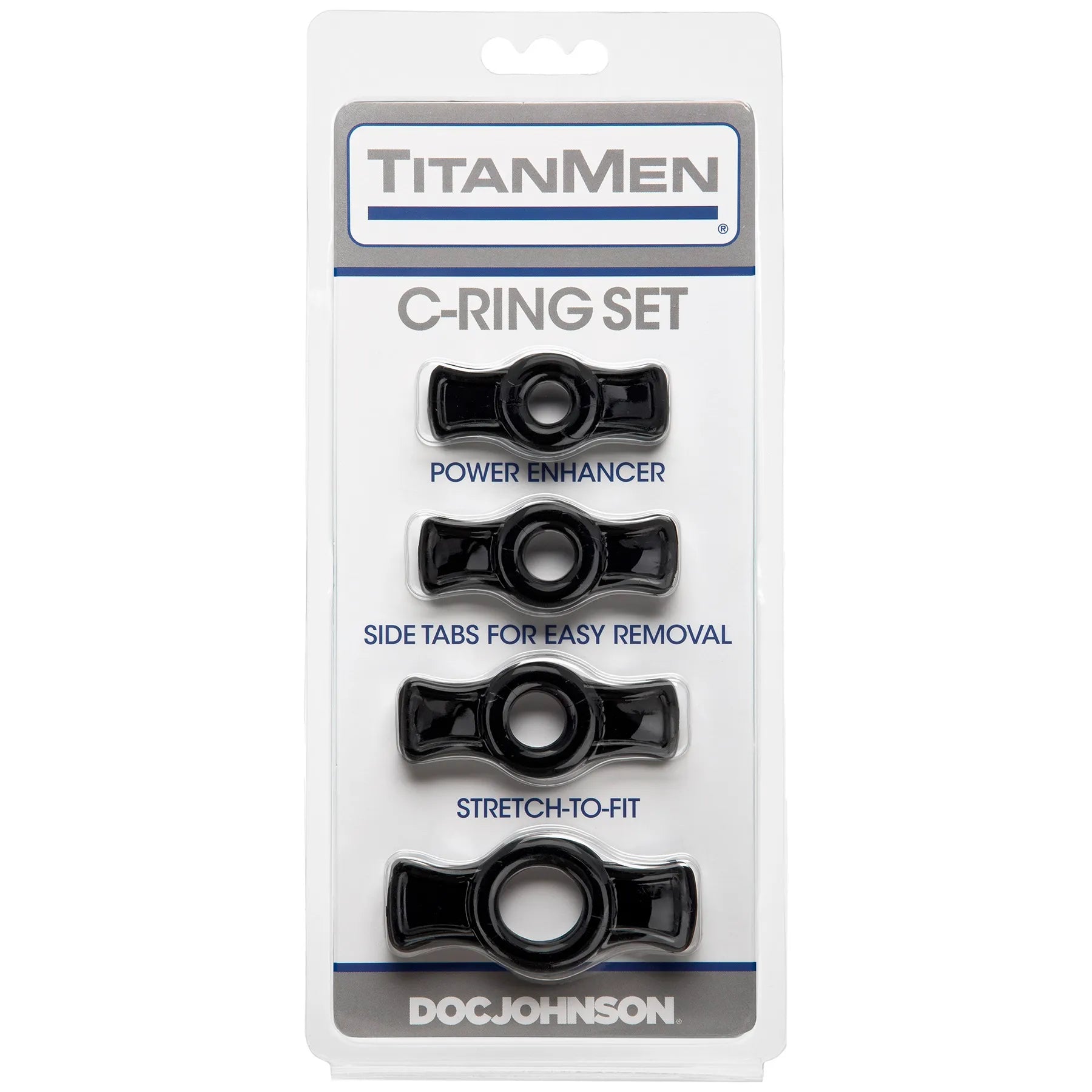 Titanmen Cock Ring Set (Black) – Stretchable Cock Rings Set > Cock Ring > Sets - Tophatter Daily Deals