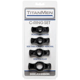 Titanmen Cock Ring Set (Black) – Stretchable Cock Rings Set > Cock Ring > Sets - Tophatter Daily Deals