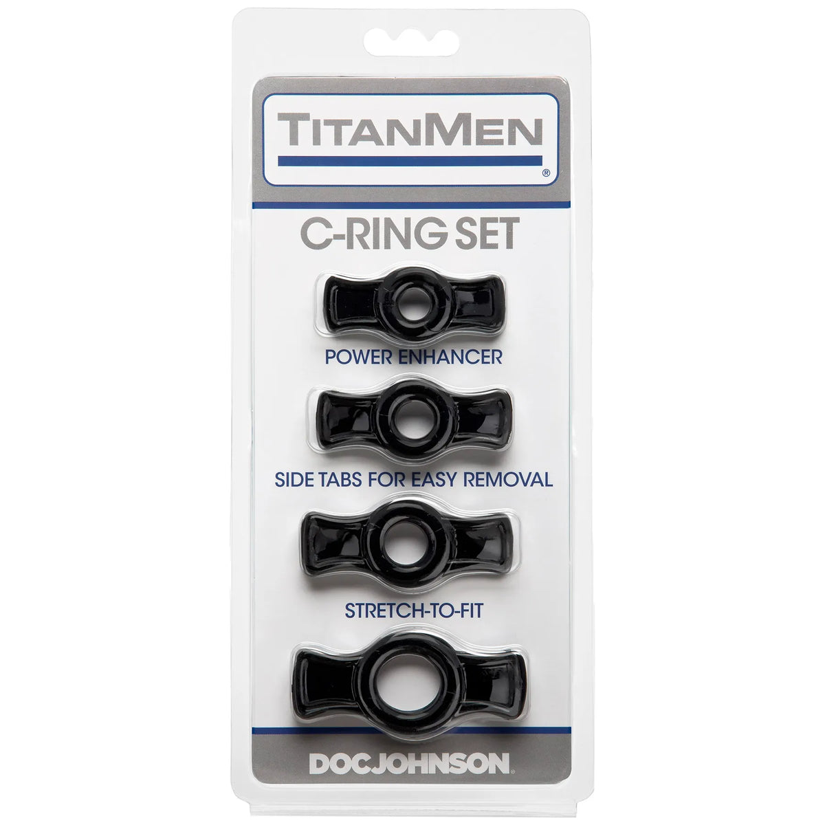 Titanmen Cock Ring Set (Black) – Stretchable Cock Rings Set > Cock Ring > Sets - Tophatter Daily Deals