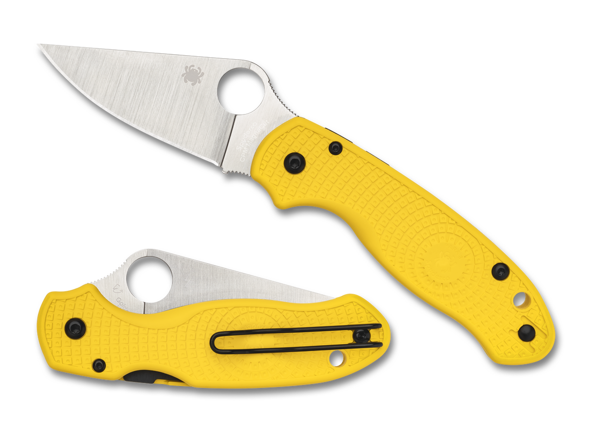 Spyderco Para 3 Lightweight Salt - Yellow FRN - CPM-Magnacut - C223PYL Knives - Tophatter Daily Deals