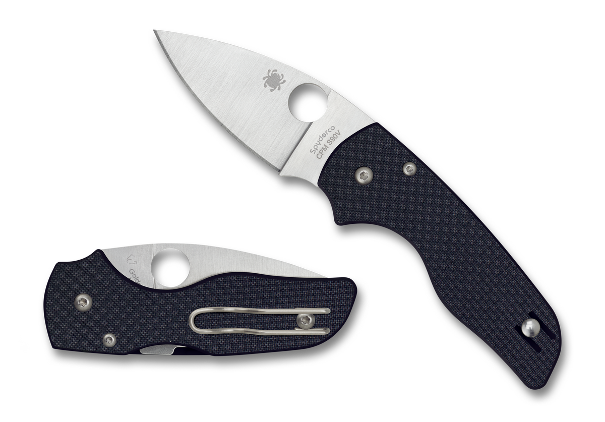 Spyderco Lil’ Native - Carbon Fiber - CPM-S90V - Sprint Run - C230CF90VP Knives - Tophatter Daily Deals