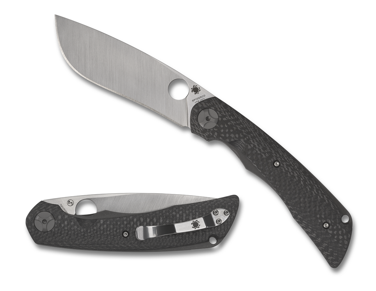 Spyderco Subvert - Carbon Fiber Handle - CPM-20CV Steel - Sprint Run - C239CFP Knives - Tophatter Daily Deals