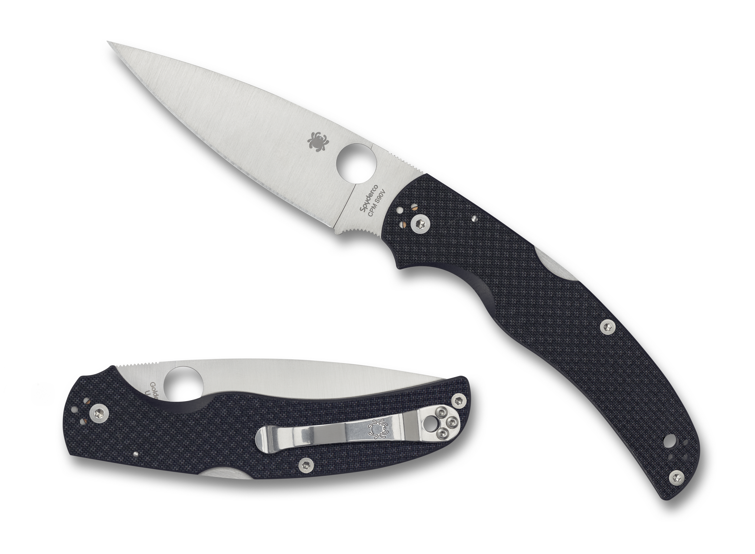 Spyderco Native Chief - Carbon Fiber - CPM-S90V - Sprint Run - C244CFP90V Knives - Tophatter Daily Deals