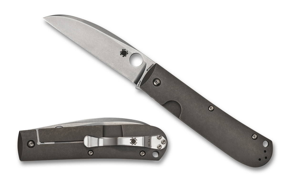 Spyderco Swayback - Titanium - CTS-XHP - C249TIP - CLOSEOUT Knives - Tophatter Daily Deals