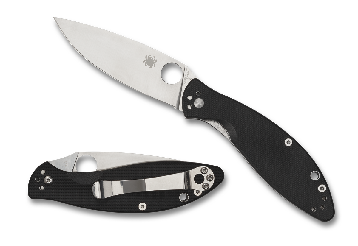 Spyderco Astute - Liner Lock - Black G10 Handle - C252GP Knives - Tophatter Daily Deals