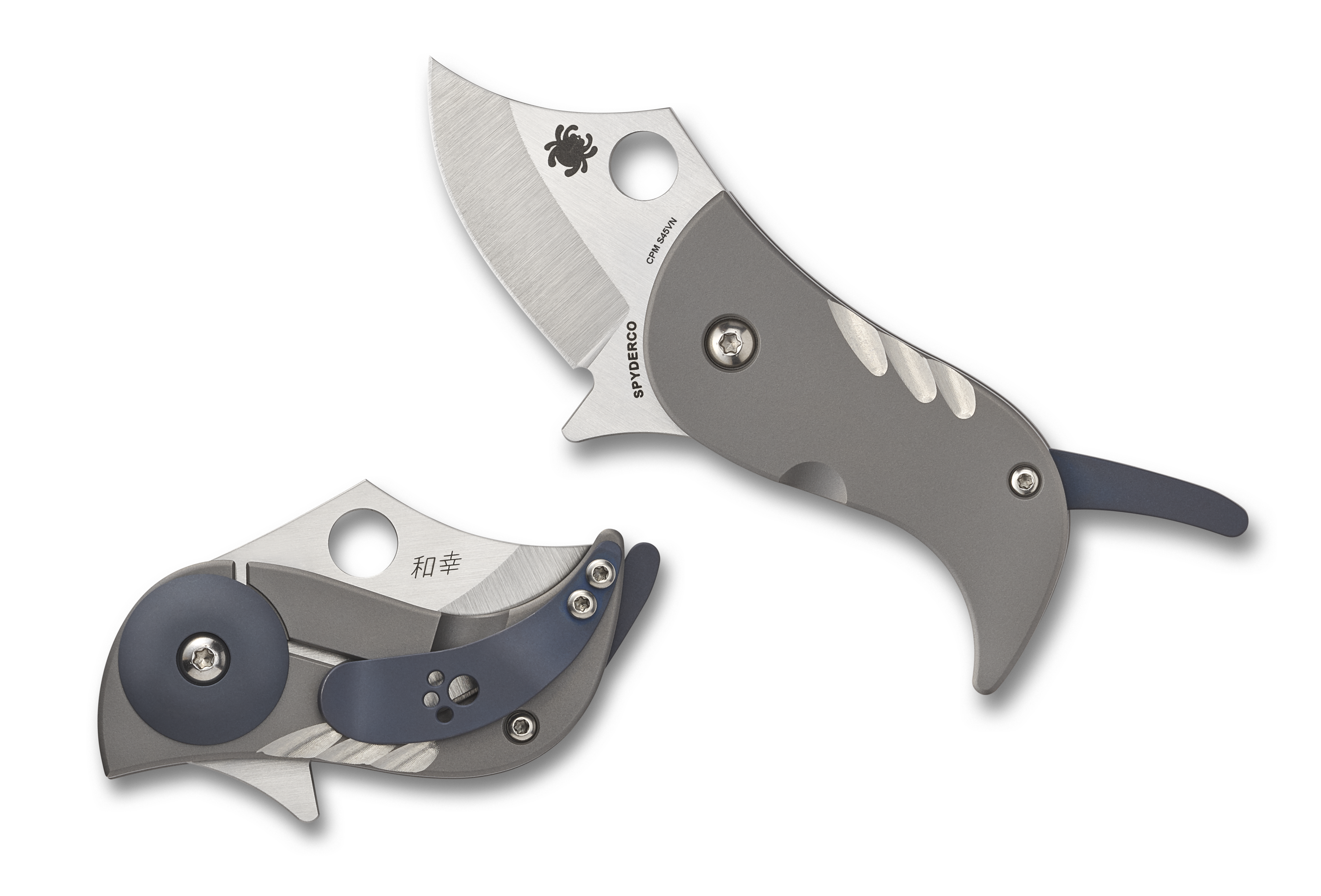 Spyderco Pochi - Titanium Handle - CPM-S45VN Steel - C256TIP - CLOSEOUT Knives - Tophatter Daily Deals