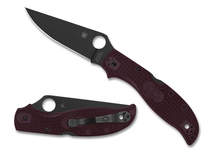 Spyderco Stretch 2 XL - Sprint Run - Burgundy FRN - CTS-PD#1 Blade - C258BGBKP - Wholesale Prices (Limited Deals)