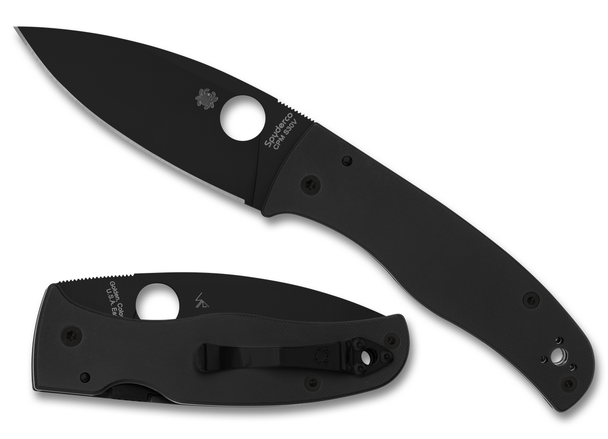 Spyderco Bodacious - Black G10 - Black CPM-S30V Blade - C263GPBK Knives - Tophatter Daily Deals
