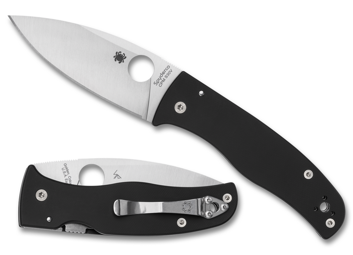Spyderco Bodacious - Black G10 - Satin CPM-S30V Blade - C263GP Knives - Tophatter Daily Deals
