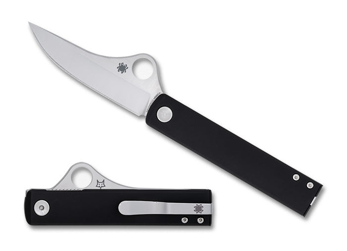 Spyderco Essenza - Liner Lock - Black Aluminum Handle - N690 Steel - C272ALBKP Knives - Tophatter Daily Deals