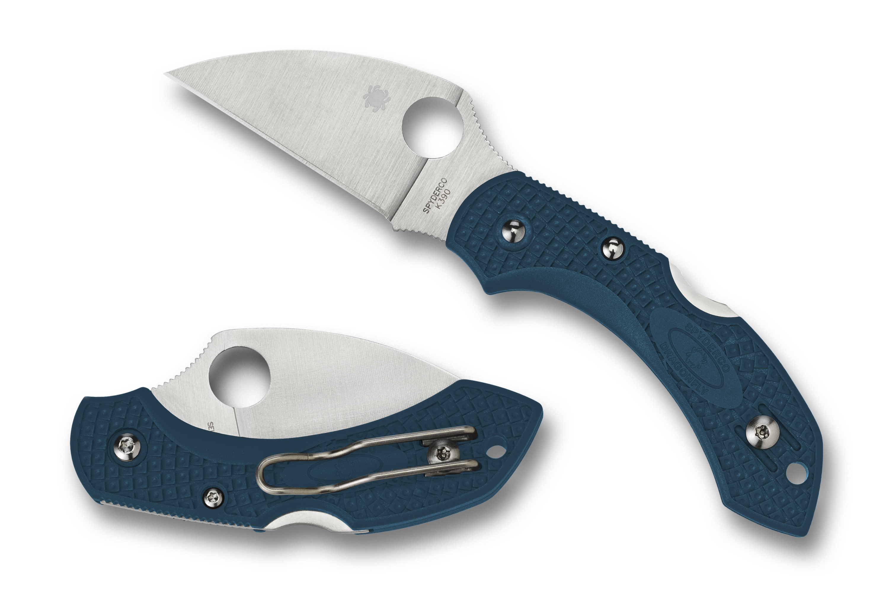 Spyderco Dragonfly 2 - Blue FRN - Wharncliffe K390 - C28FP2WK390 Knives - Tophatter Daily Deals