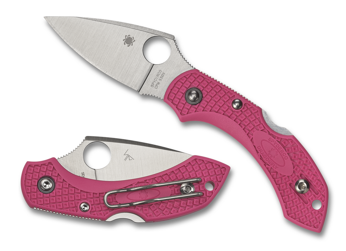 Spyderco Dragonfly 2 - Pink FRN - S30V - Pink Heals - C28FPPNS30V2 Knives - Tophatter Daily Deals