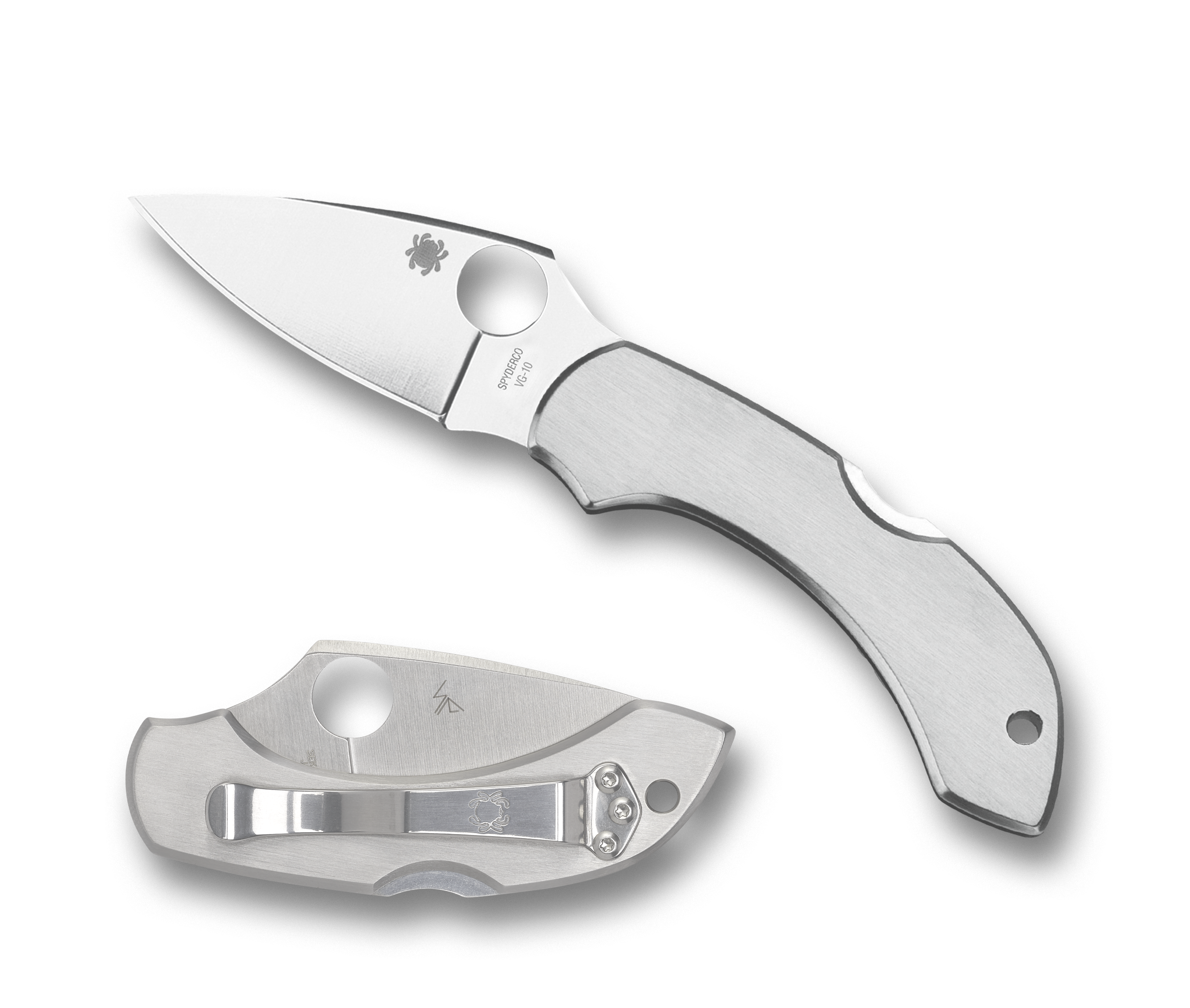 Spyderco Dragonfly - Stainless Handle - C28P Knives - Tophatter Daily Deals