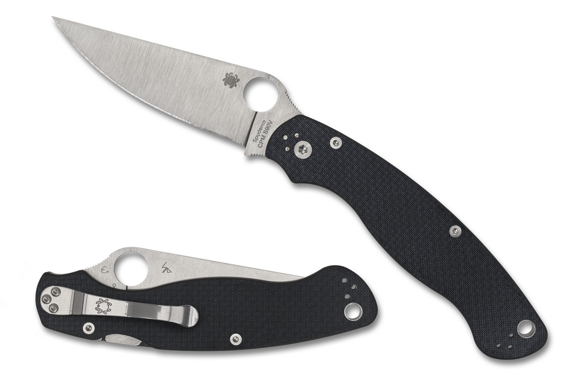 Spyderco Military 2 - Sprint Run - CPM-S90V - Compression Lock - Carbon Fiber - C36CFP2 Knives - Tophatter Daily Deals