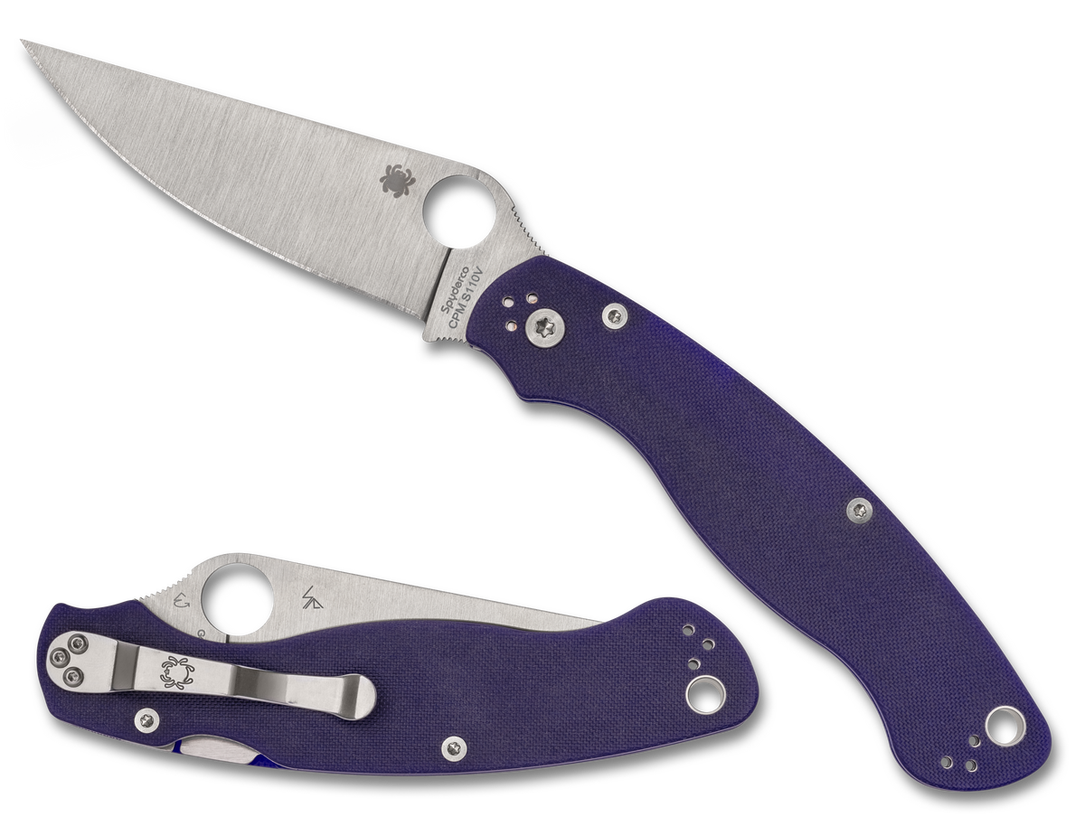 Spyderco Military 2 - CPM-S110V - Compression Lock - Dark Blue G10 - C36GPDBL2 Knives - Tophatter Daily Deals