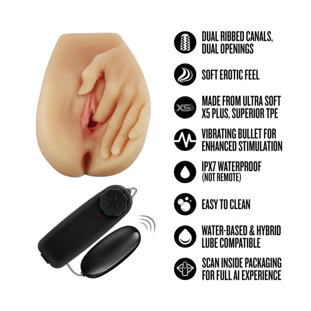 Enlust Selena (Beige) – Life-Sized Masturbator with Dual Openings and Vibrator > Sex Toys For Men > Masturbators > Vibrating - Tophatter Daily Deals