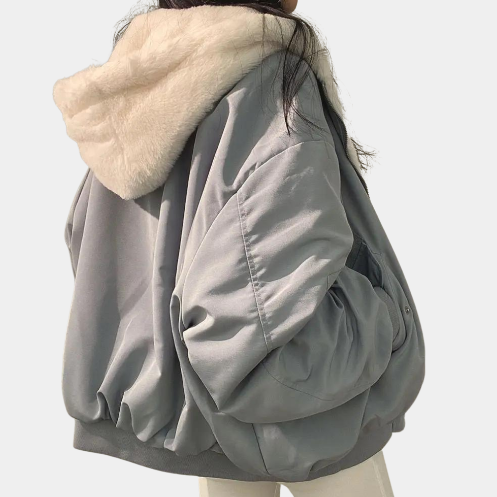 Warm Women's Oversized Jacket - Hooded Coat, Faux Fur - Tophatter Daily Deals