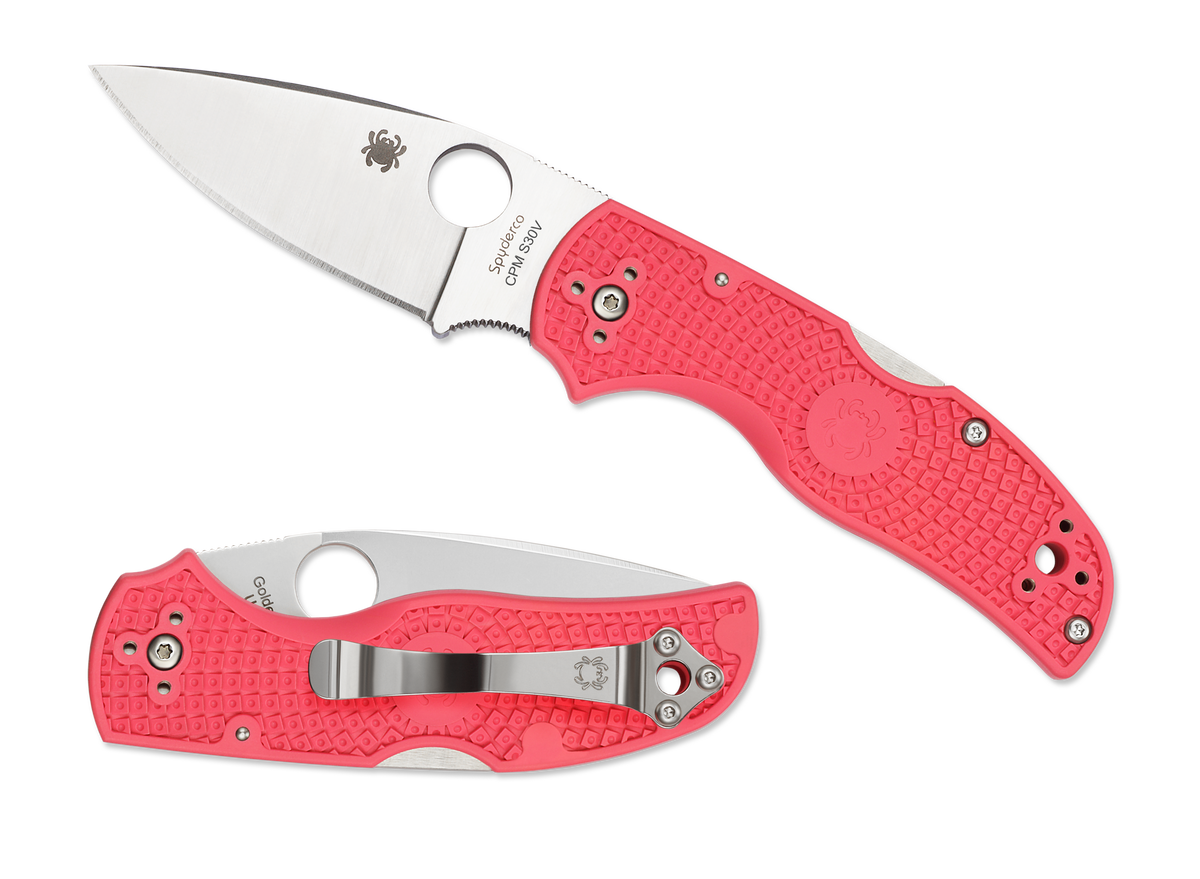 Spyderco Native 5 Lightweight - Pink FRN - C41PPN5 Knives - Tophatter Daily Deals