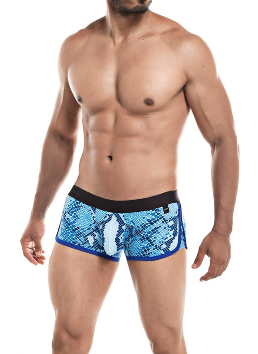 Cut for Men Athletic Trunk Snake Print Blue Small > Clothes > Mens Trunks - Tophatter Daily Deals