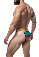 Cut 4 Men Briefkini Rainbow Bikini Underwear XL Size > Clothes > Mens G-Strings - Tophatter Daily Deals