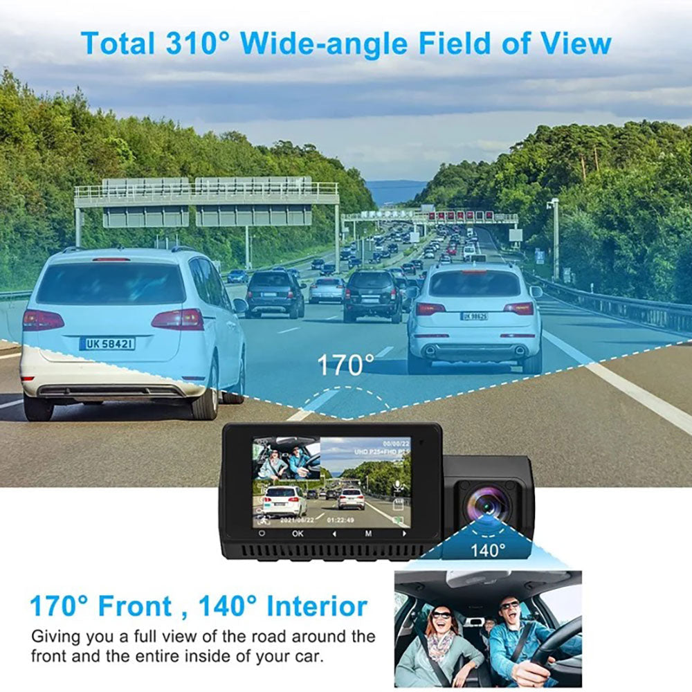 4K Dual Dash Cam - Tophatter Daily Deals