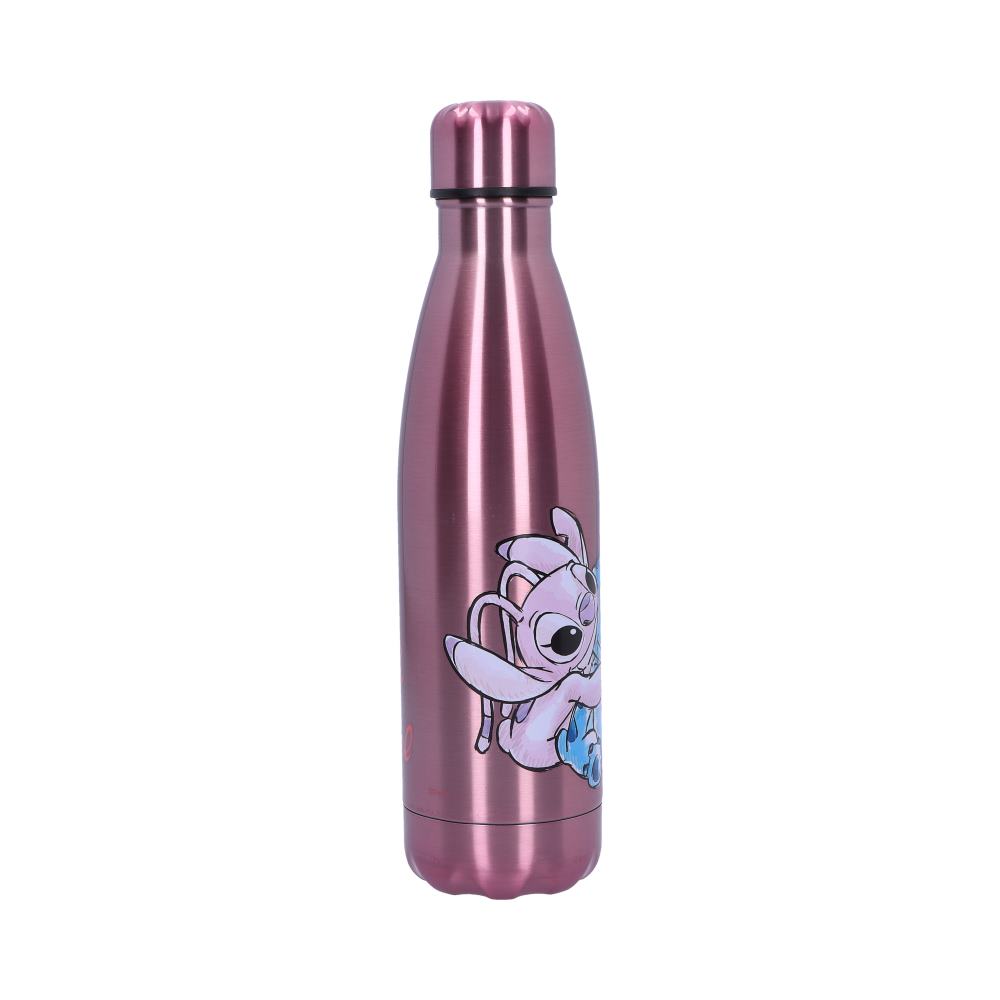 Disney Stitch and Angel - Officially Licensed Water Bottle 500ml Collectible Merchandise - Tophatter Daily Deals