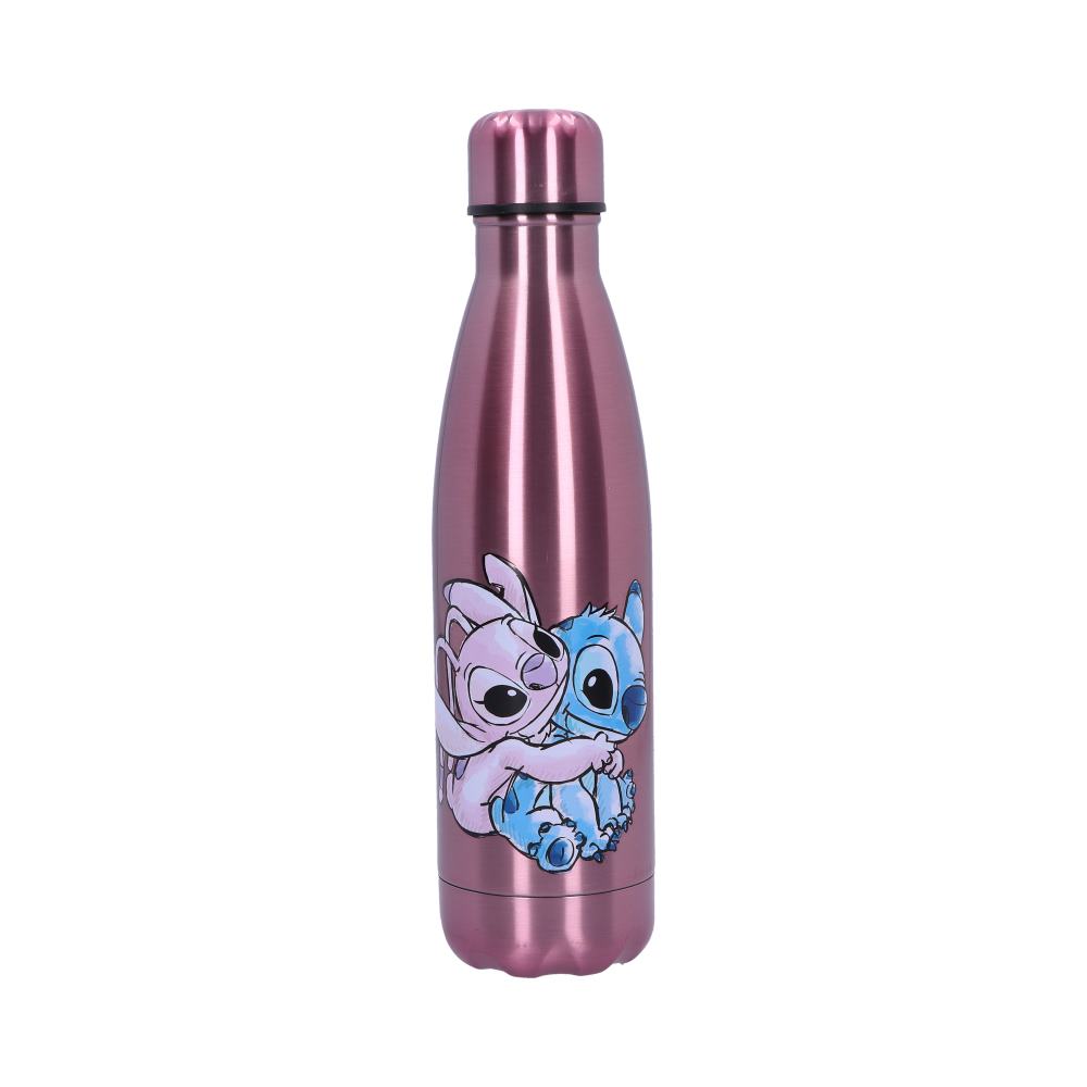 Disney Stitch and Angel - Officially Licensed Water Bottle 500ml Collectible Merchandise - Tophatter Daily Deals