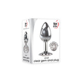 Adam & Eve Clear Gem Small Metal Anal Plug – 7.1 cm Small Butt Plug > Anal Range > Jewel Butt Plugs - Tophatter Daily Deals