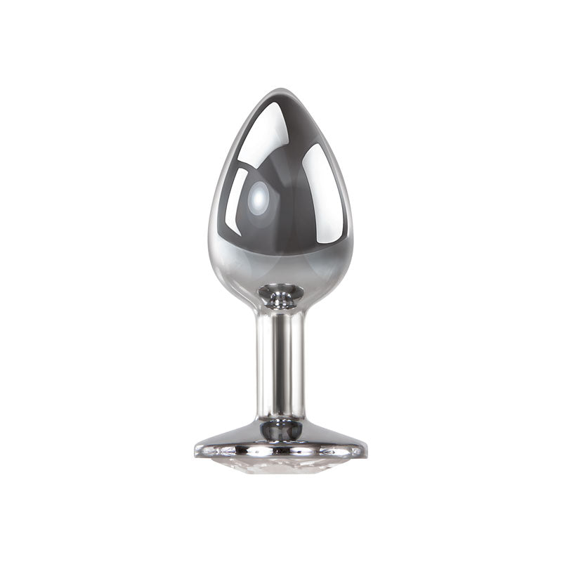Adam & Eve Clear Gem Small Metal Anal Plug – 7.1 cm Small Butt Plug > Anal Range > Jewel Butt Plugs - Tophatter Daily Deals