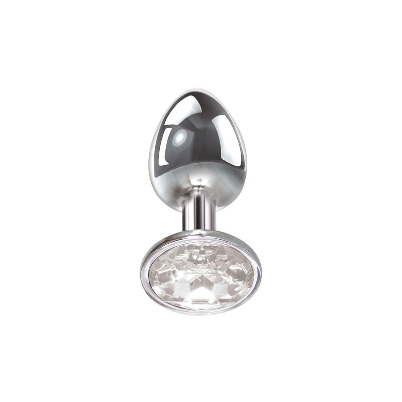 Adam & Eve Clear Gem Small Metal Anal Plug – 7.1 cm Small Butt Plug > Anal Range > Jewel Butt Plugs - Tophatter Daily Deals